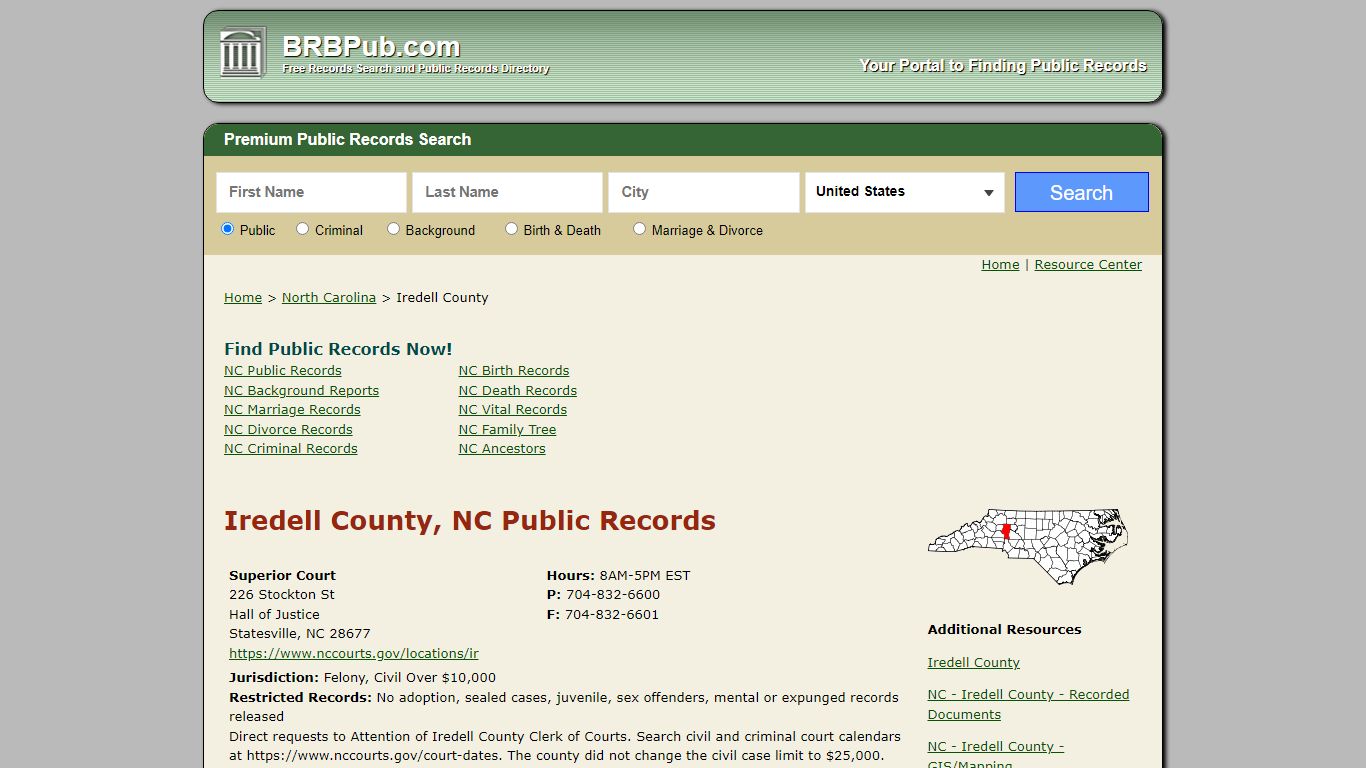 Iredell County Public Records | Search North Carolina ...