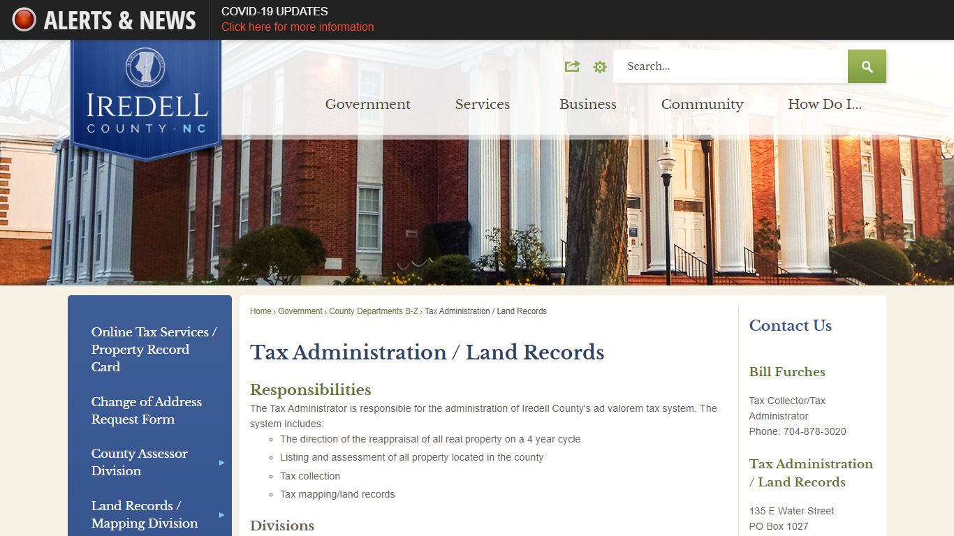 Tax Administration / Land Records | Iredell County, NC